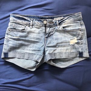 Light Wash Denim Shorts